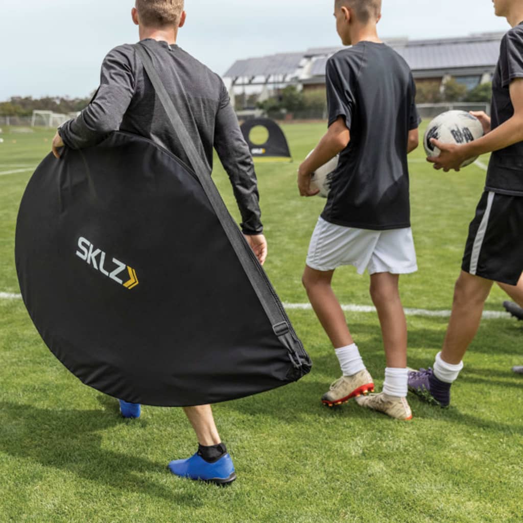 Pop-up fotbollsmål 183x122 cm svart