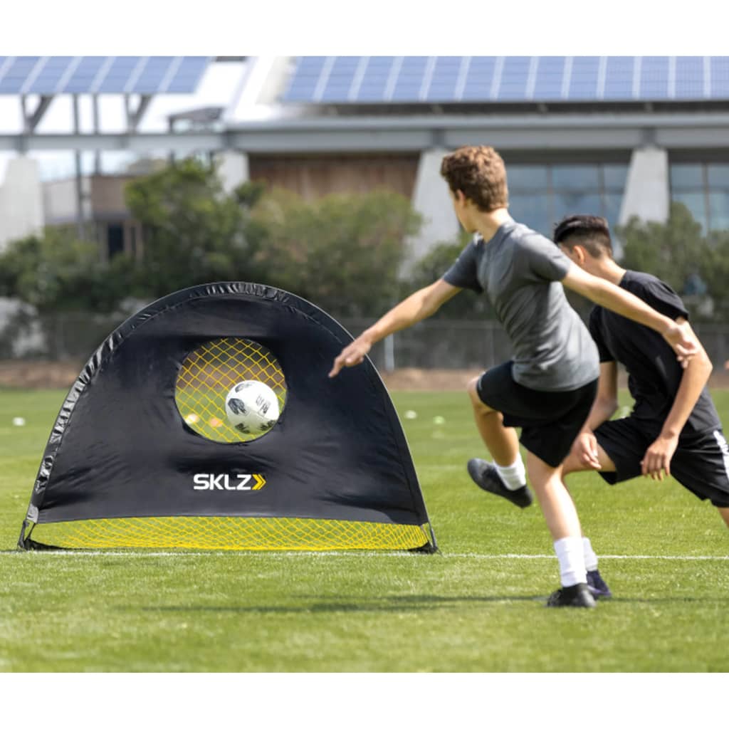 Pop-up fotbollsmål 183x122 cm svart