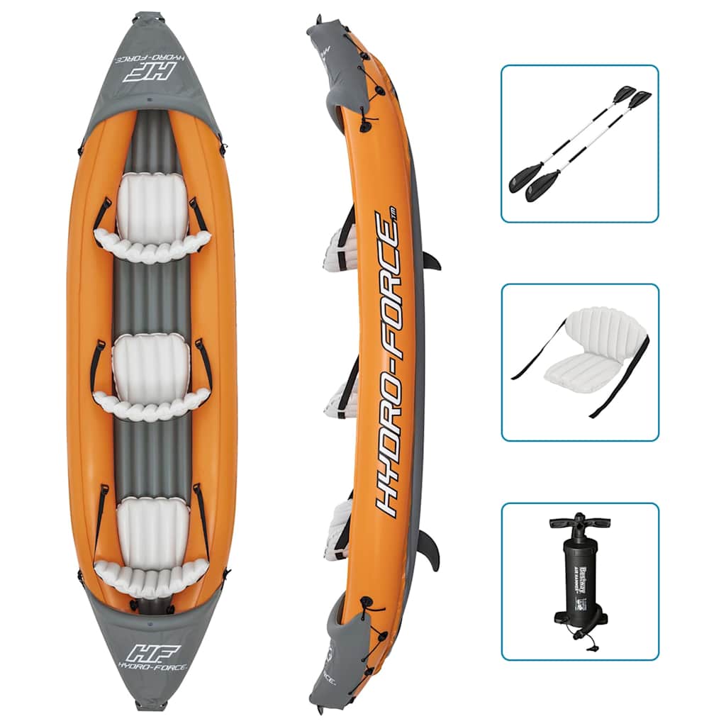 Hydro-Force Rapid x3 Uppblåsbart kajakset för tre personer