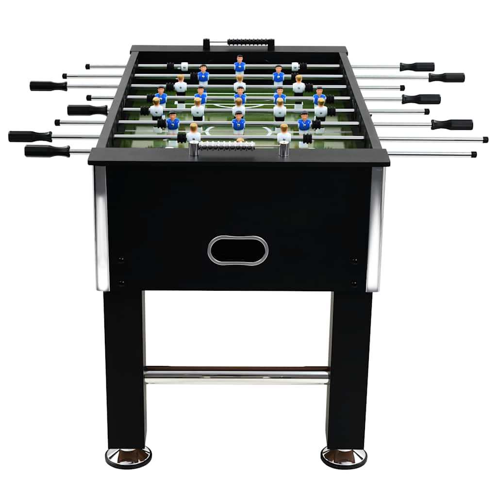 Fotbollsbord stål 60 kg 140x74,5x87,5 cm svart