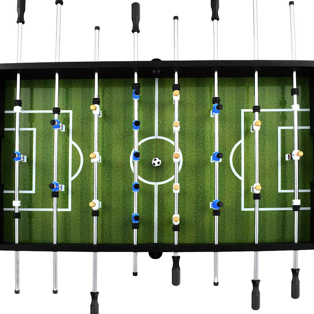 Fotbollsbord stål 60 kg 140x74,5x87,5 cm svart