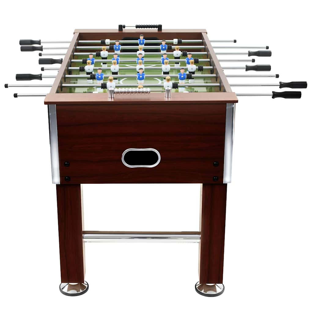 Fotbollsbord stål 60 kg 140x74,5x87,5 cm brun