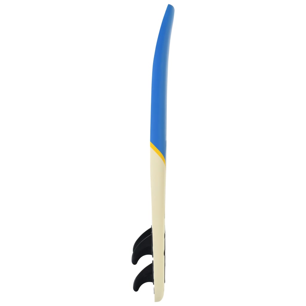 Surfbräda 170 cm blå och gräddvit