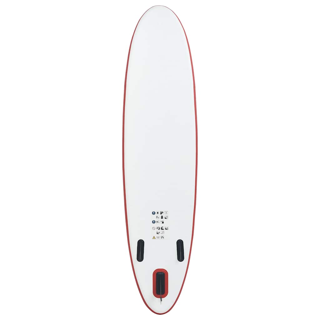 SUP surfingbräda uppblåsbar röd och vit