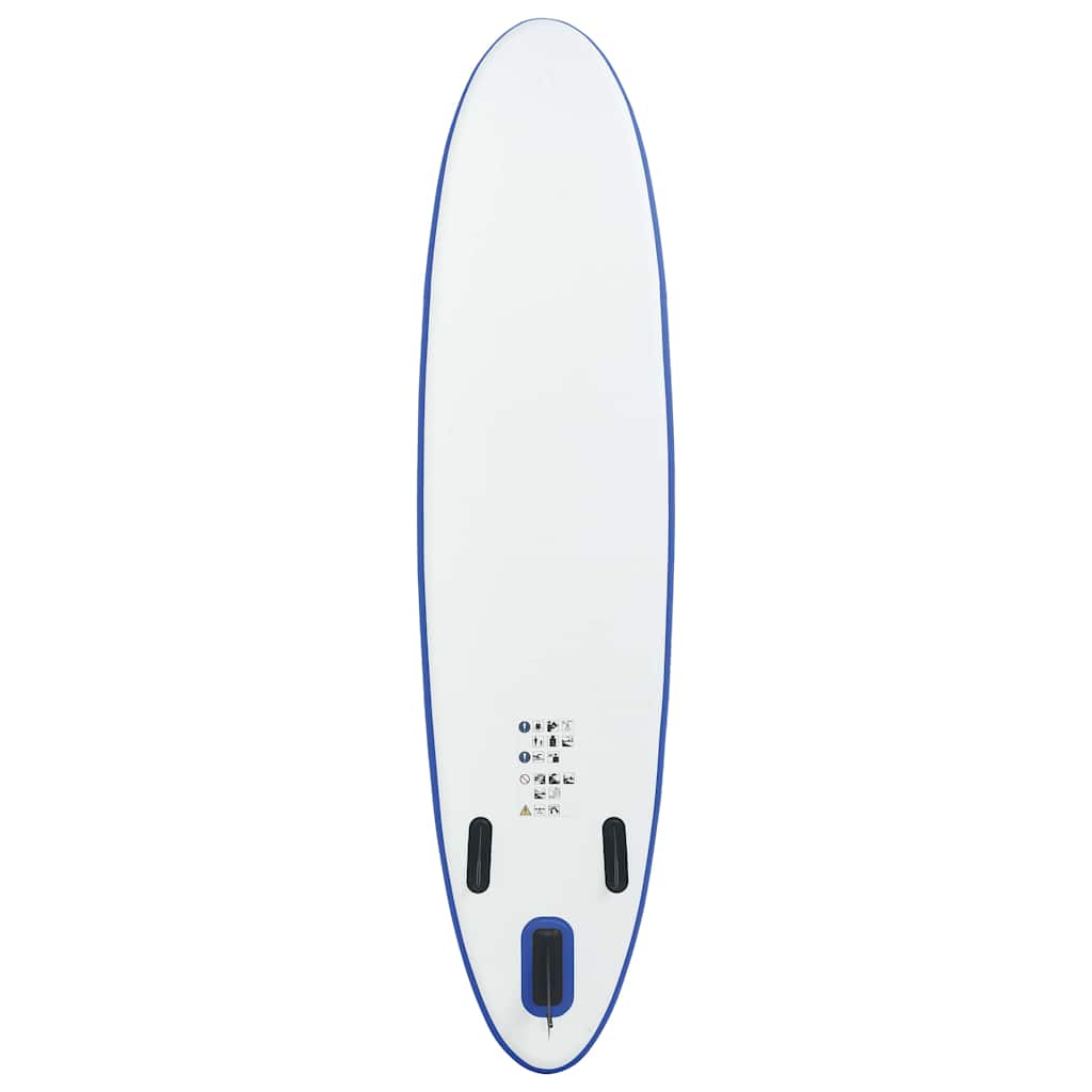 SUP surfingbräda uppblåsbar blå och vit