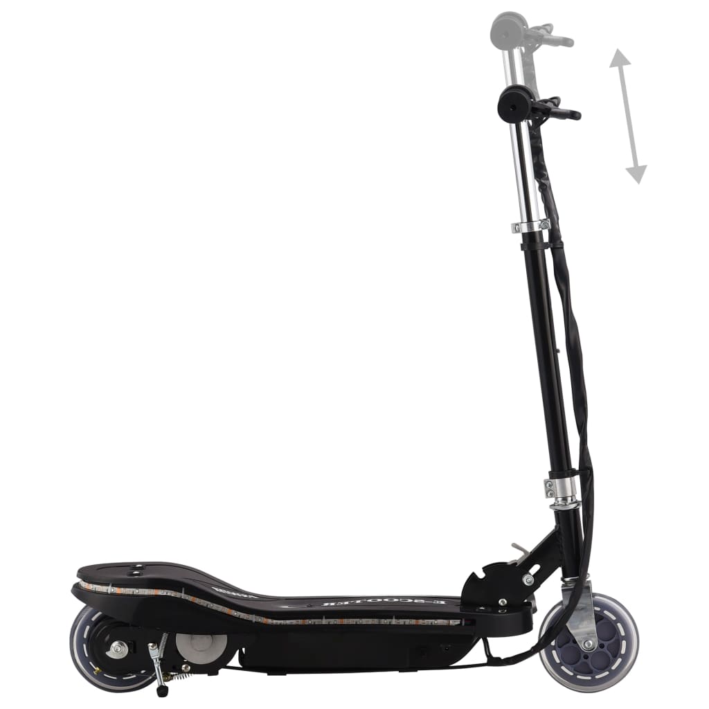 Elektrisk sparkcykel med LED 120 W svart