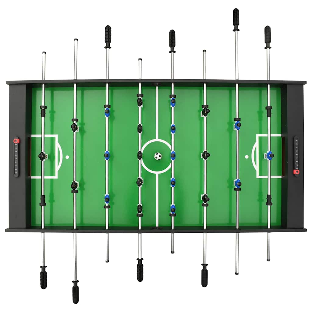 Fotbollsbord hopfällbart 121x61x80 cm svart