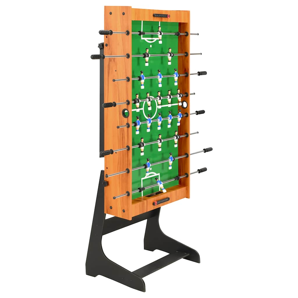 Fotbollsbord hopfällbart 121x61x80 cm ljusbrun