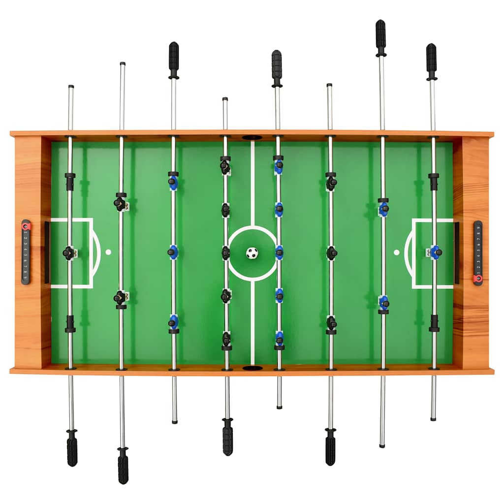 Fotbollsbord hopfällbart 121x61x80 cm ljusbrun