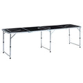 Hopfällbart ölpingisbord 240 cm svart