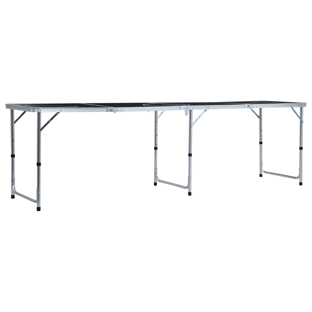 Hopfällbart ölpingisbord 240 cm svart