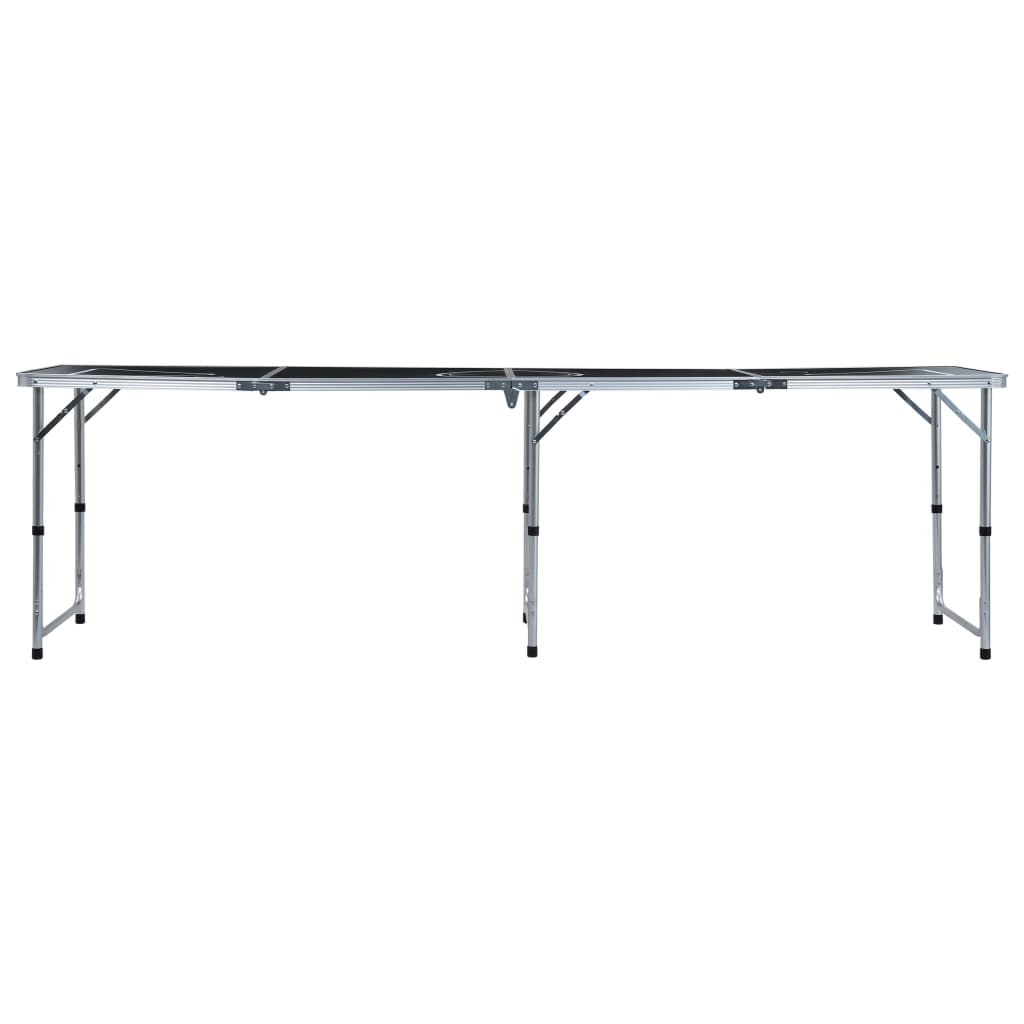 Hopfällbart ölpingisbord 240 cm svart