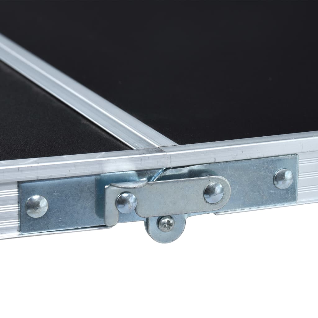 Hopfällbart ölpingisbord 240 cm svart