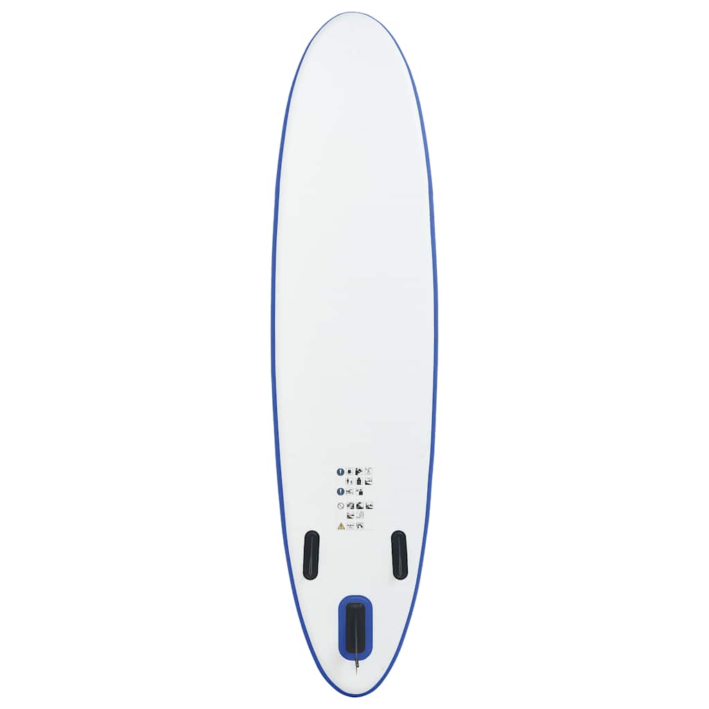 SUP surfingbräda uppblåsbar blå och vit