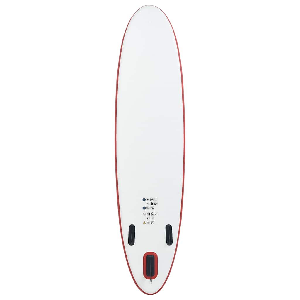 SUP surfingbräda uppblåsbar röd och vit