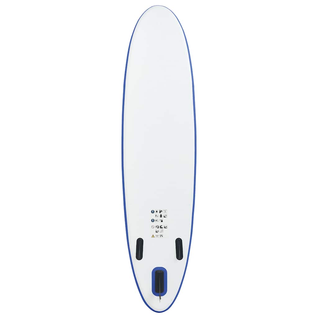 SUP surfingbräda uppblåsbar blå och vit