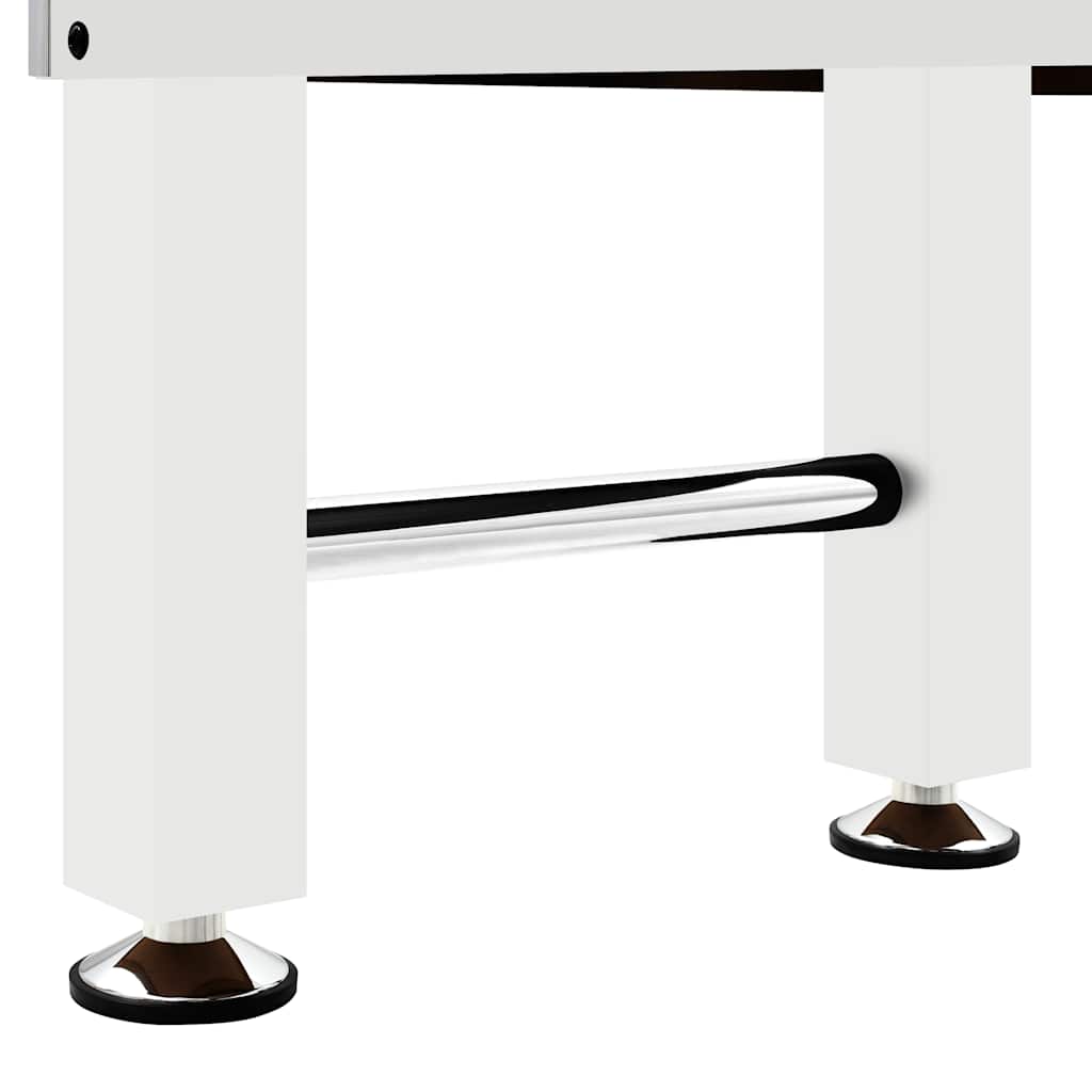 Fotbollsbord stål 60 kg 140x74,5x87,5 cm vit