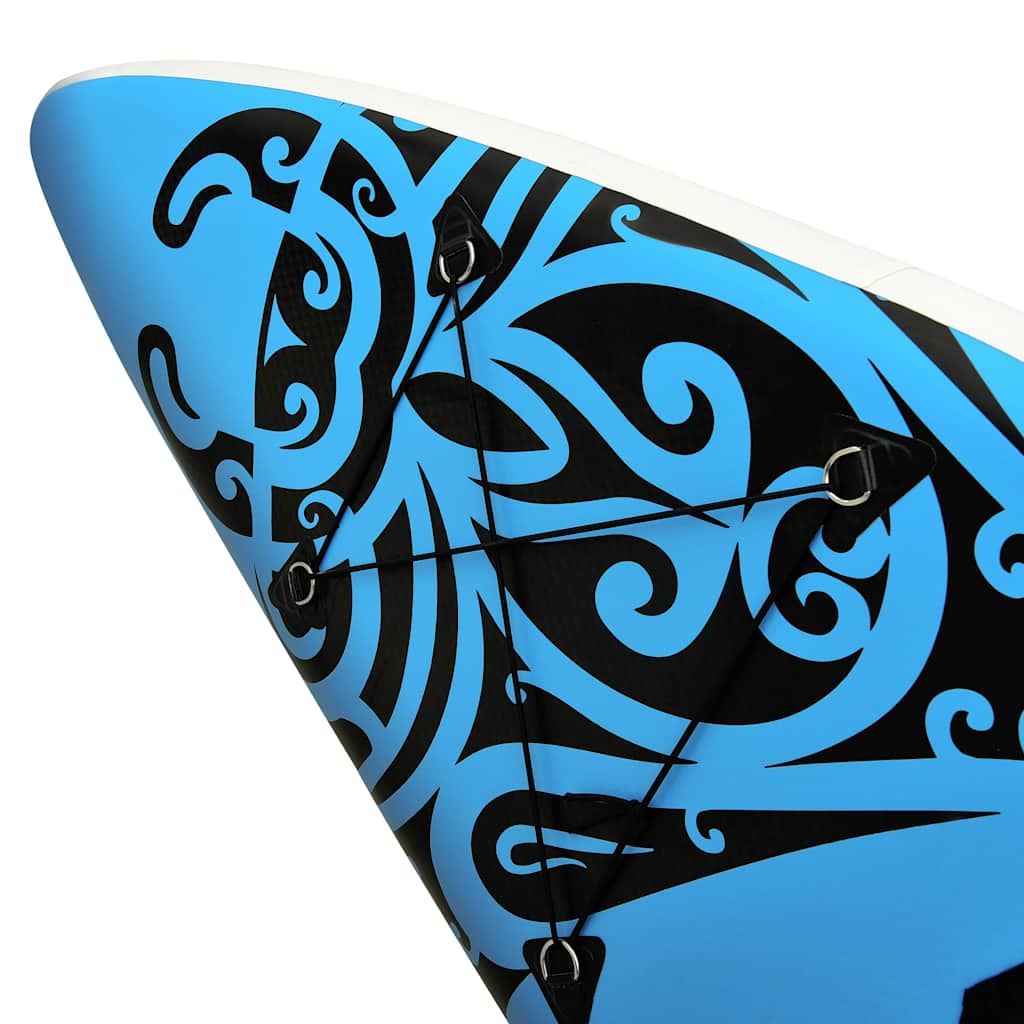 SUP-bräda uppblåsbar 320x76x15 cm blå