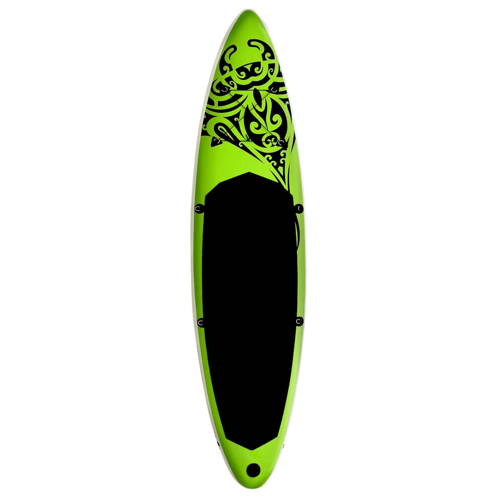 SUP-bräda uppblåsbar 366x76x15 cm grön
