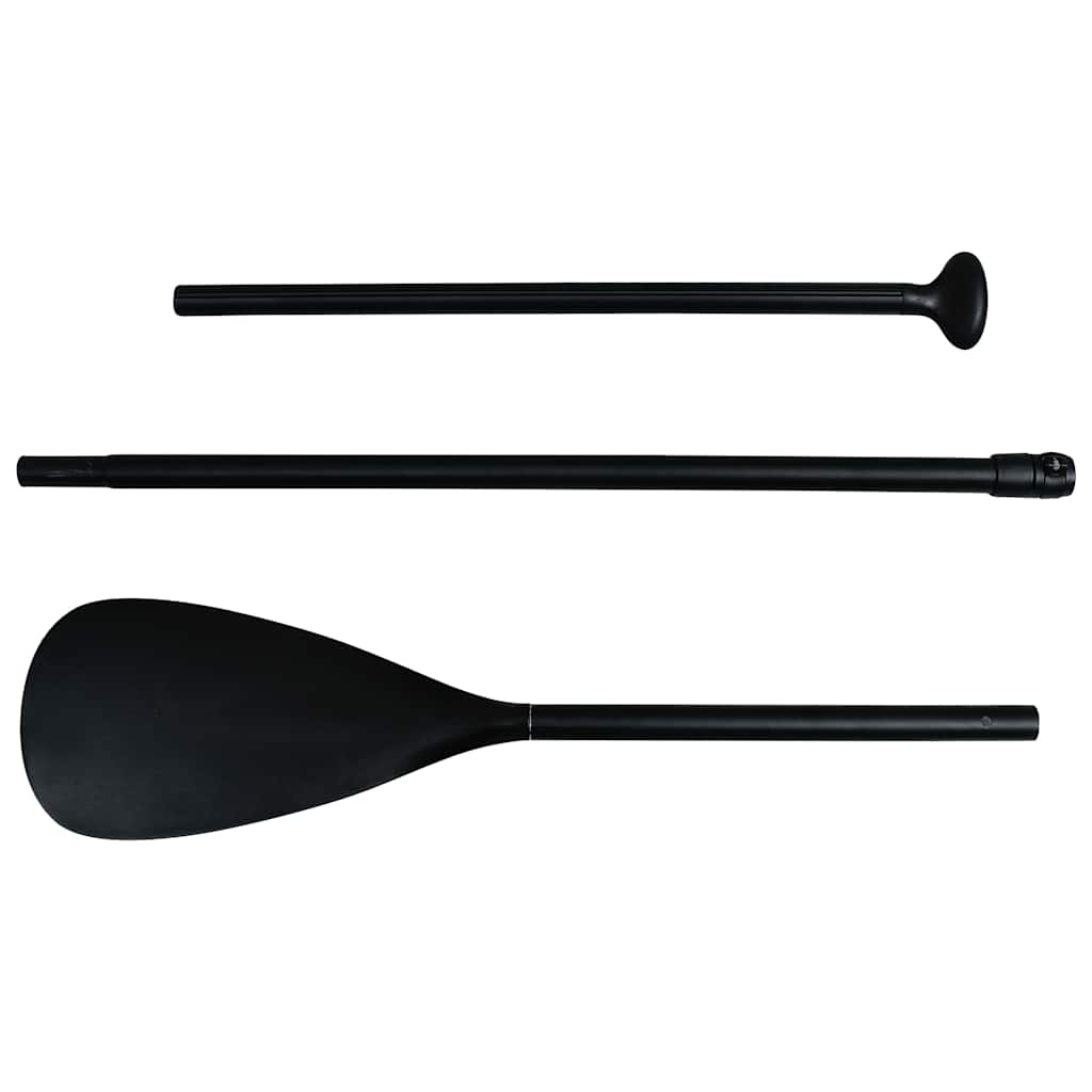 SUP-bräda uppblåsbar 366x76x15 cm svart