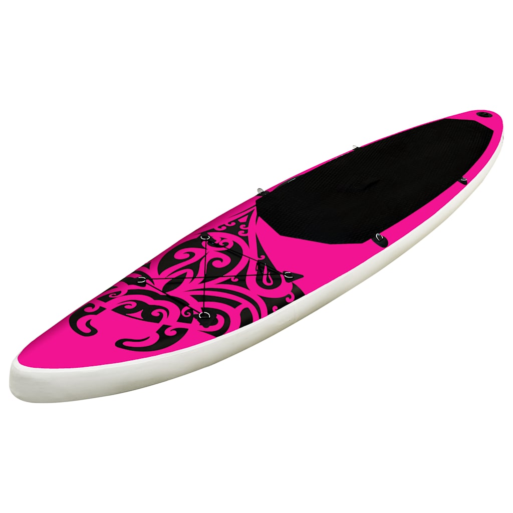 SUP-bräda uppblåsbar 366x76x15 cm rosa