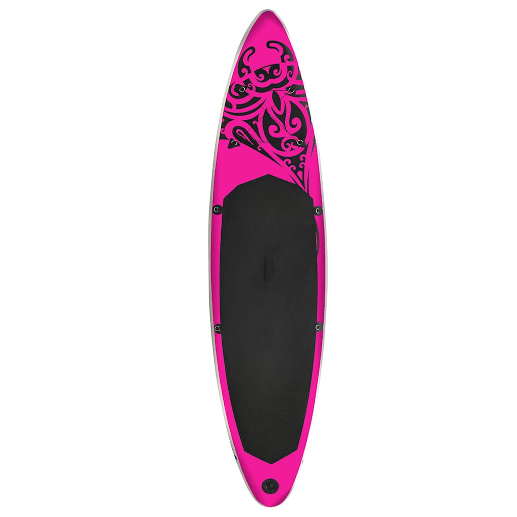 SUP-bräda uppblåsbar 366x76x15 cm rosa