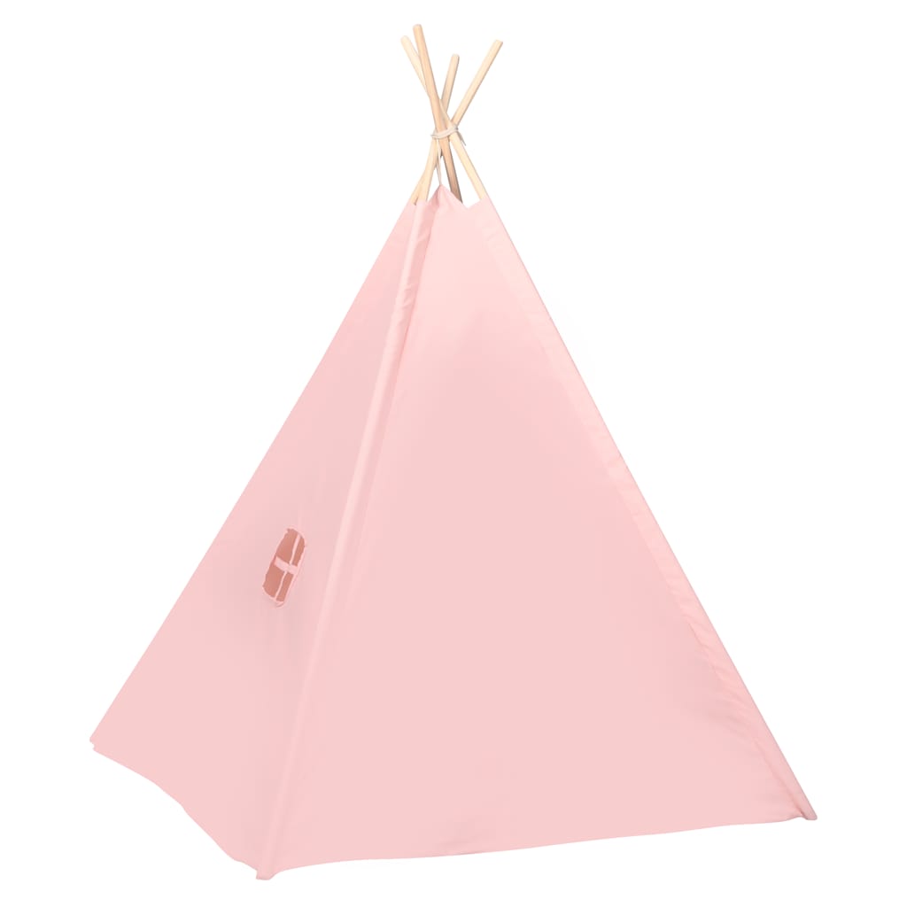 Tipitält för barn med väska peachskin rosa 120x120x150 cm