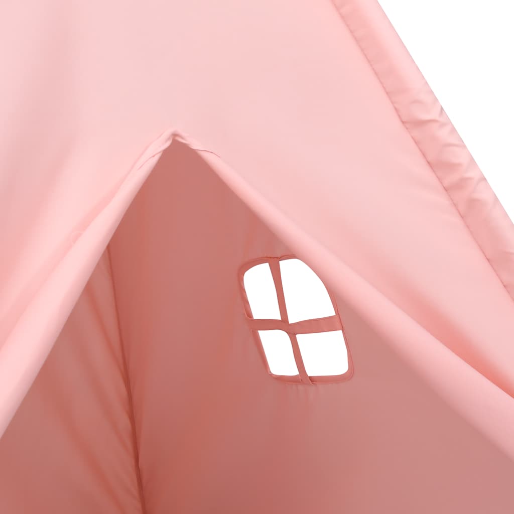 Tipitält för barn med väska peachskin rosa 120x120x150 cm