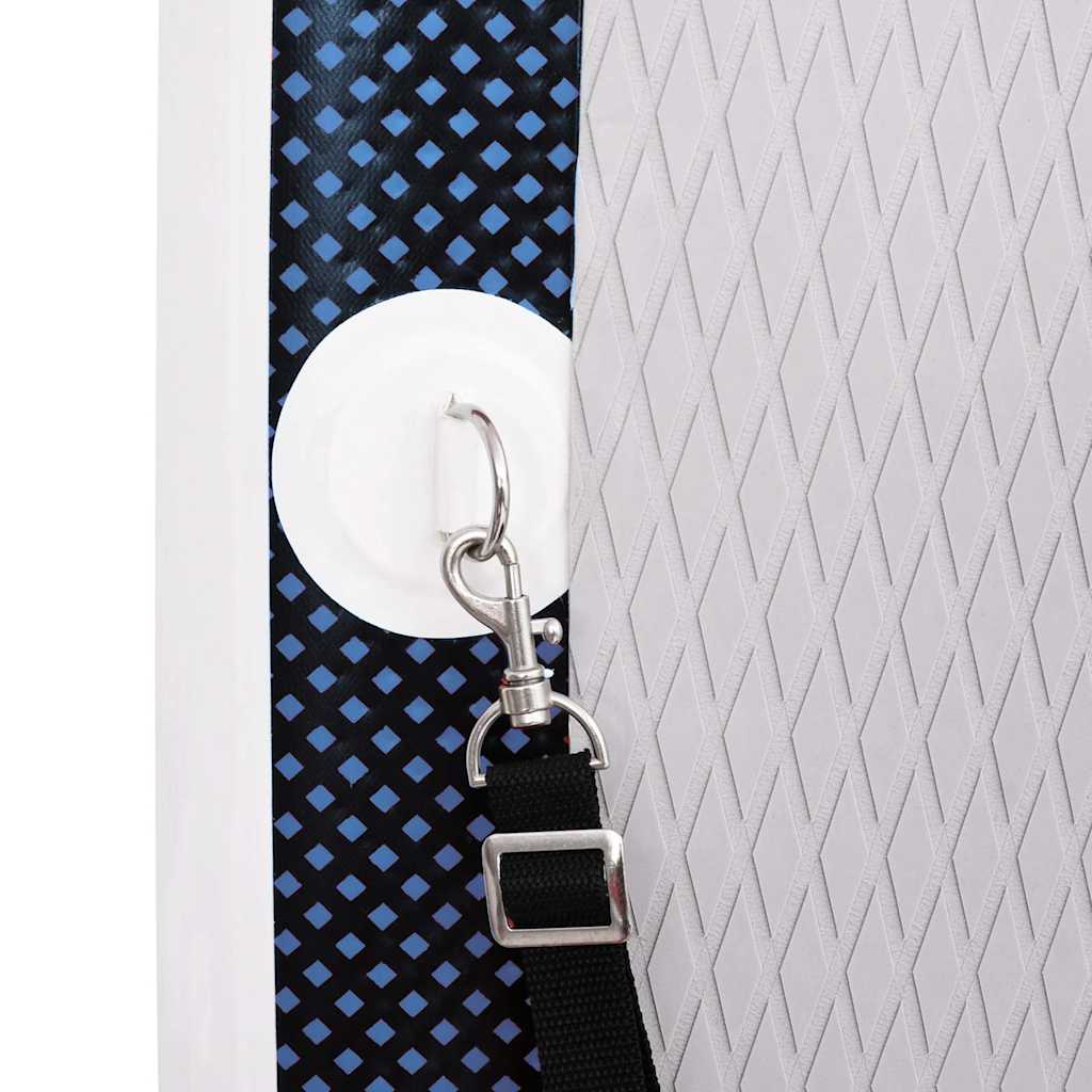 Upplåsbar SUP-bräda set blå 330x76x10 cm