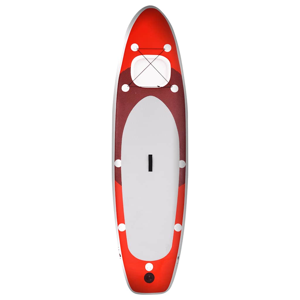 Upplåsbar SUP-bräda set röd 330x76x10 cm