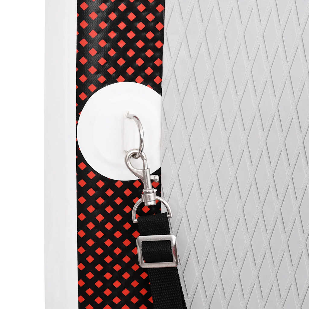 Upplåsbar SUP-bräda set röd 330x76x10 cm