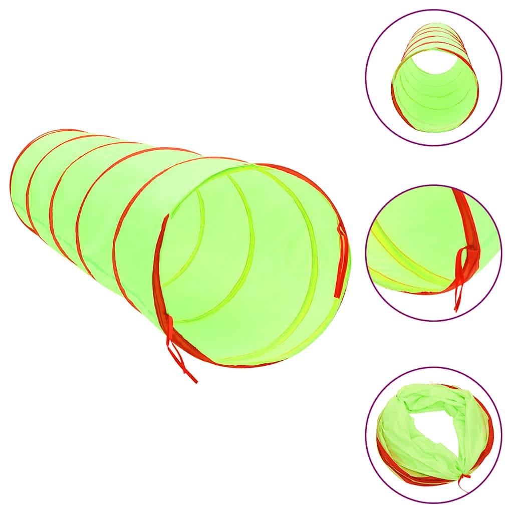 Lektunnel med 250 bollar grön 175 cm polyester