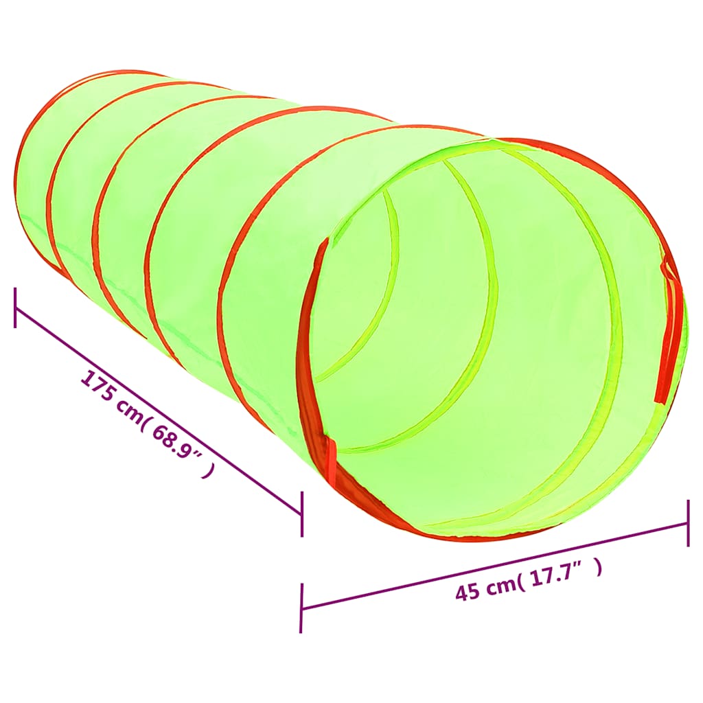 Lektunnel grön 175 cm polyester