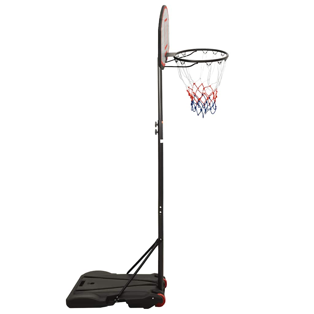Basketkorg med stativ svart 216-250 cm polyeten