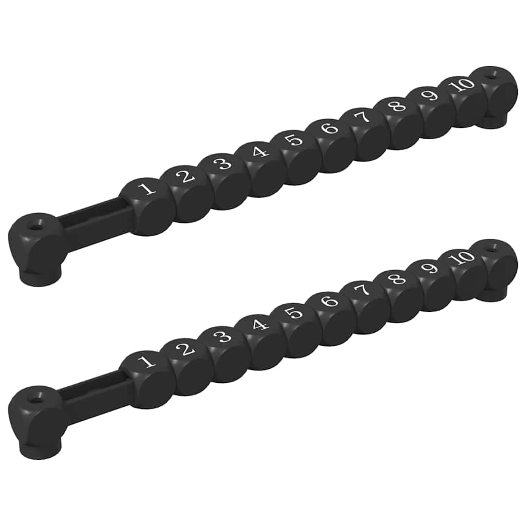 Fotbollsbordräknare 2 pcs Svart 30 x 2,2 x 2,9 cm HIPS