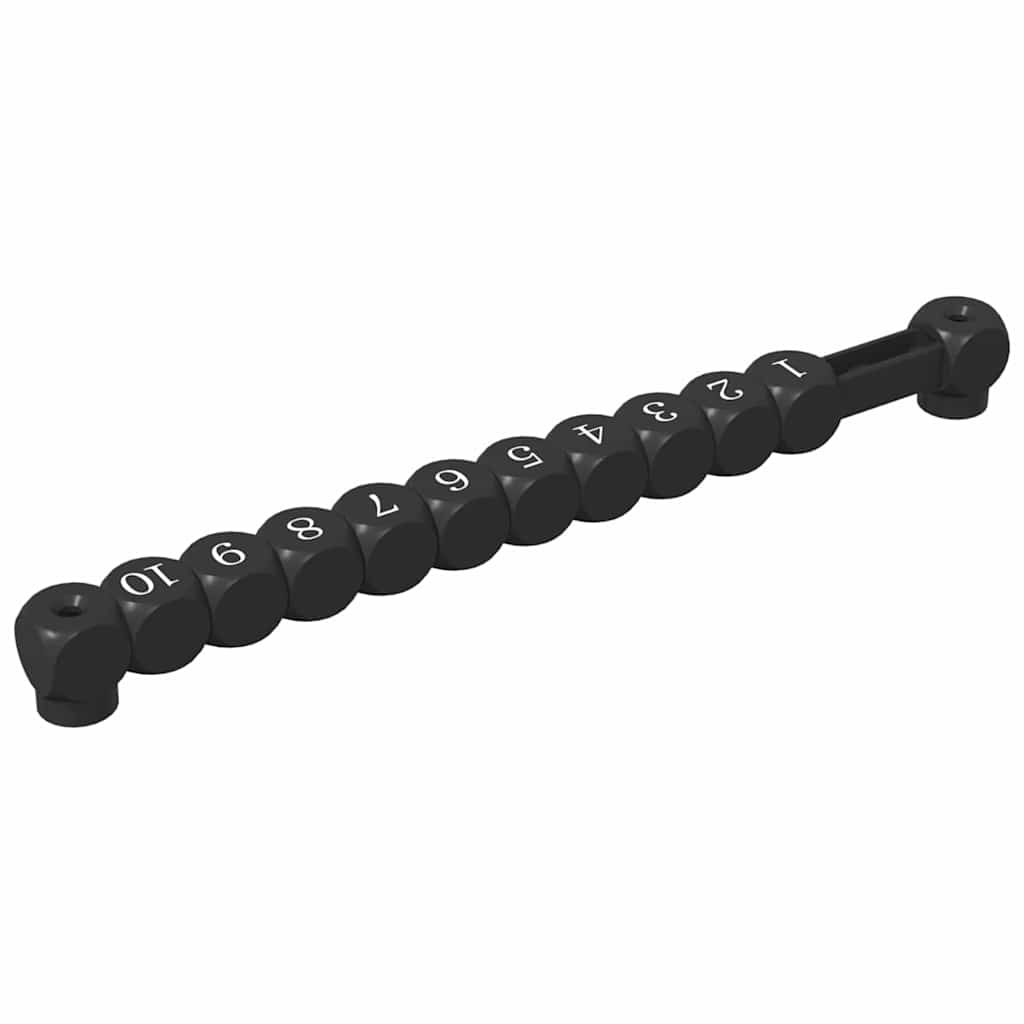 Fotbollsbordräknare 2 pcs Svart 30 x 2,2 x 2,9 cm HIPS