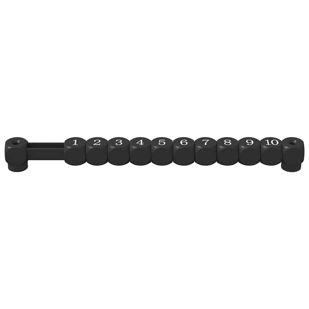 Fotbollsbordräknare 2 pcs Svart 30 x 2,2 x 2,9 cm HIPS