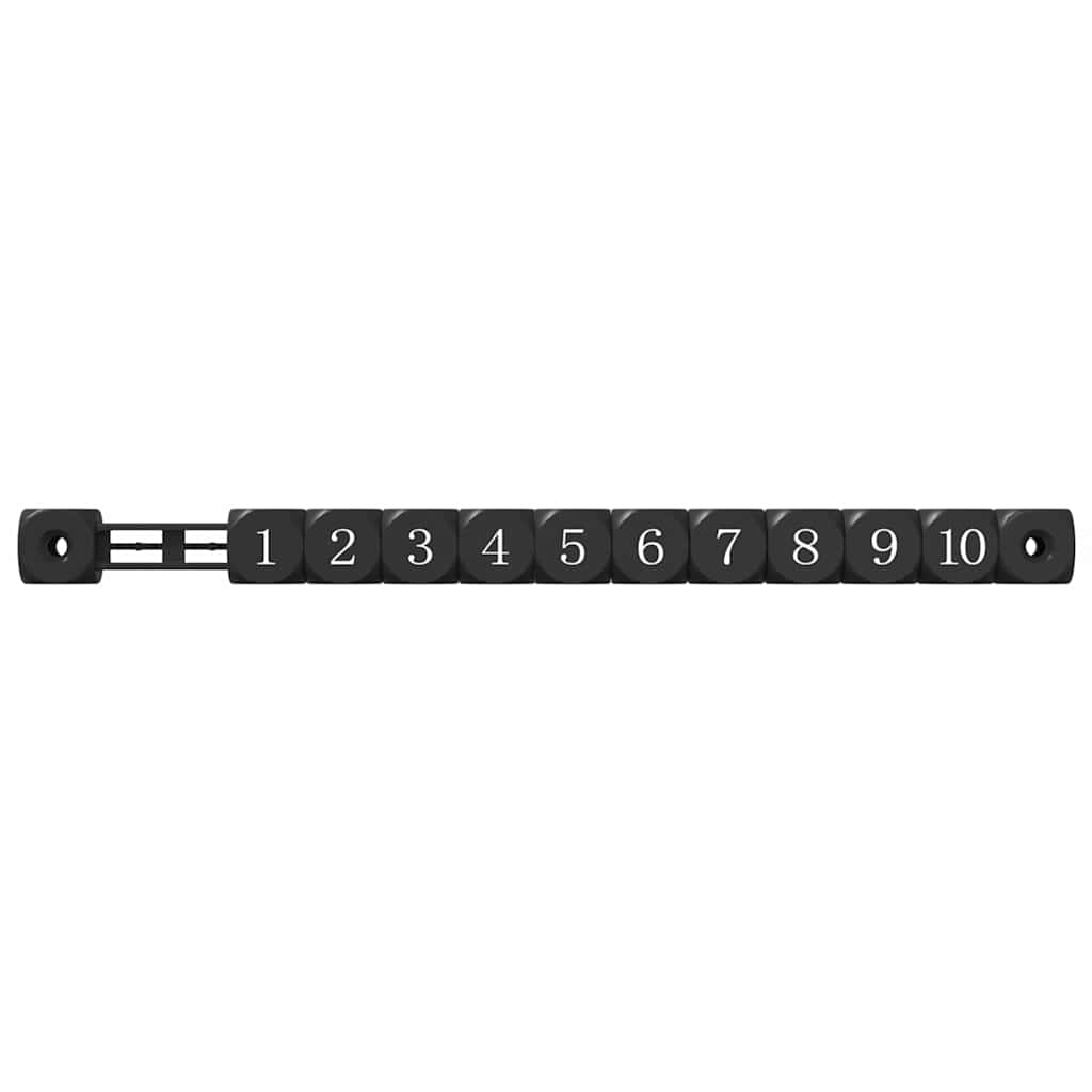Fotbollsbordräknare 2 pcs Svart 30 x 2,2 x 2,9 cm HIPS