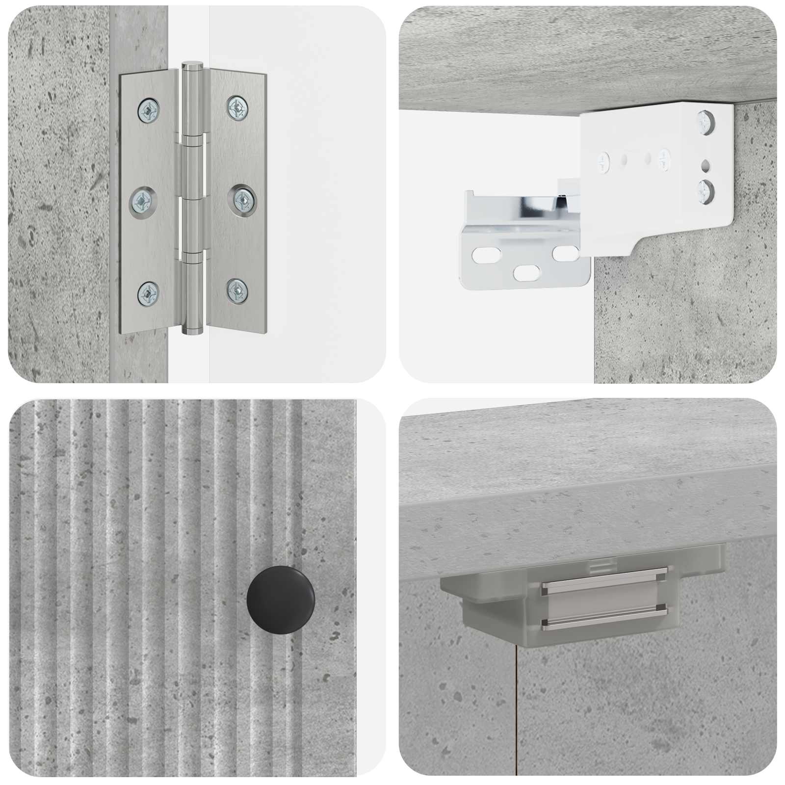 Darttavla Skåp EDE Betonggrå 52,5 x 10,5 x 53,5 cm