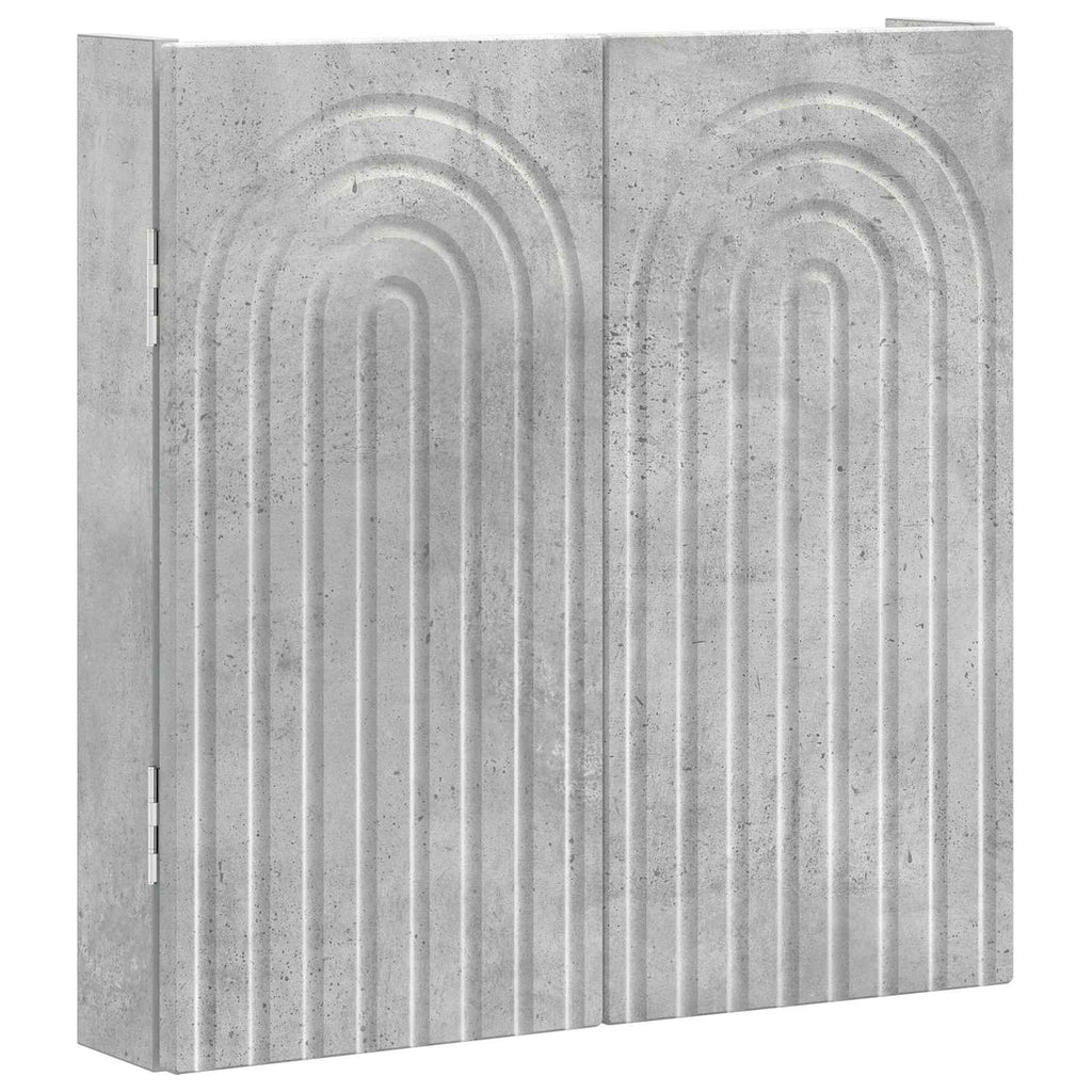 Darttavla Skåp ALKMAAR Betonggrå 52,5 x 10,5 x 53,5 cm