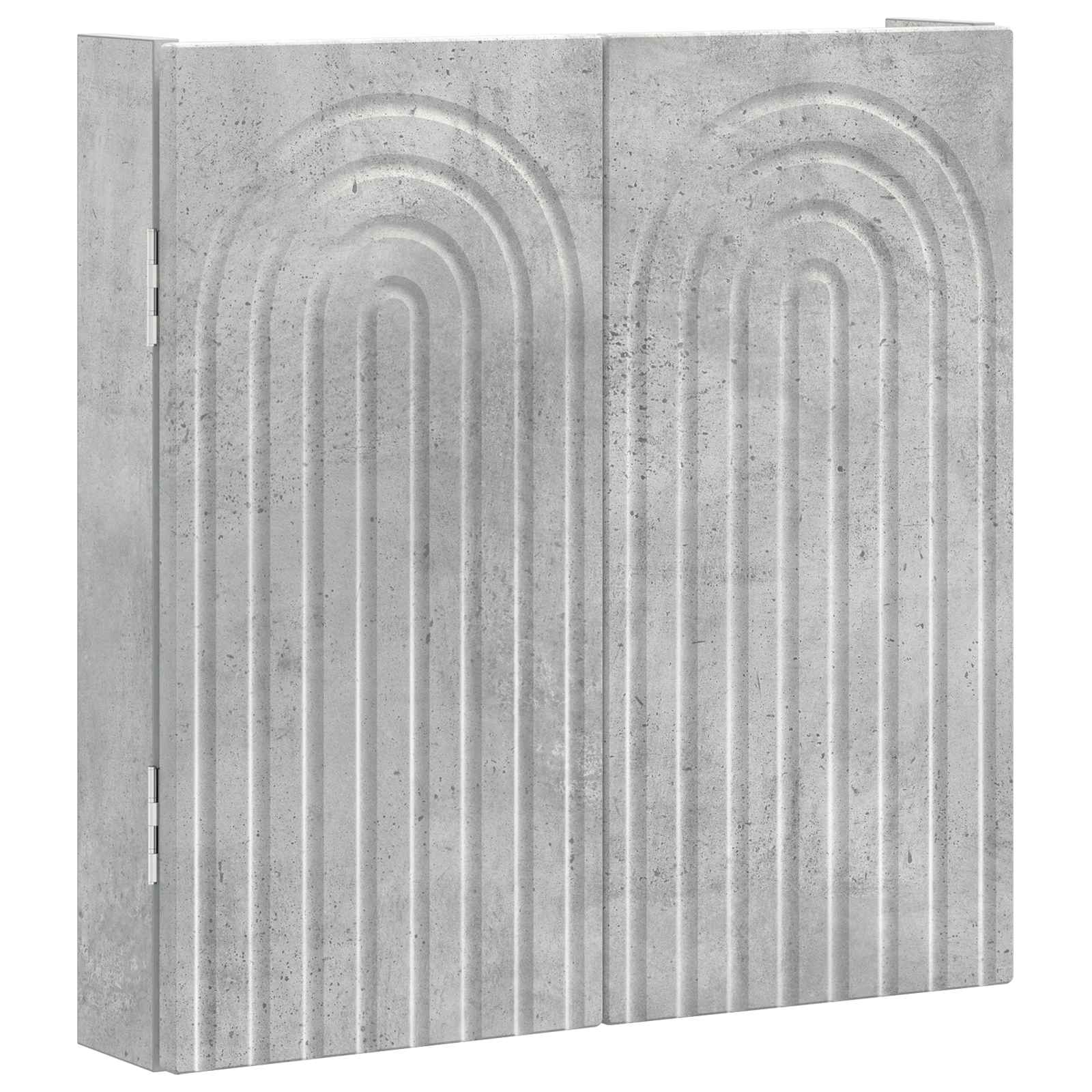 Darttavla Skåp ALKMAAR Betonggrå 52,5 x 10,5 x 53,5 cm