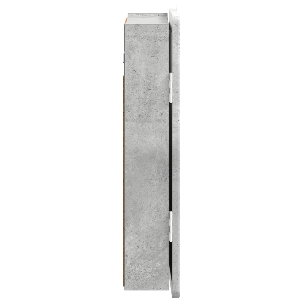 Darttavla Skåp ZWOLLE Betonggrå 52,5 x 10,5 x 57,5 cm