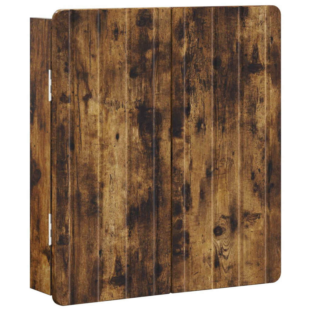Darttavla Skåp ZWOLLE Rökt ek 52,5 x 10,5 x 57,5 cm