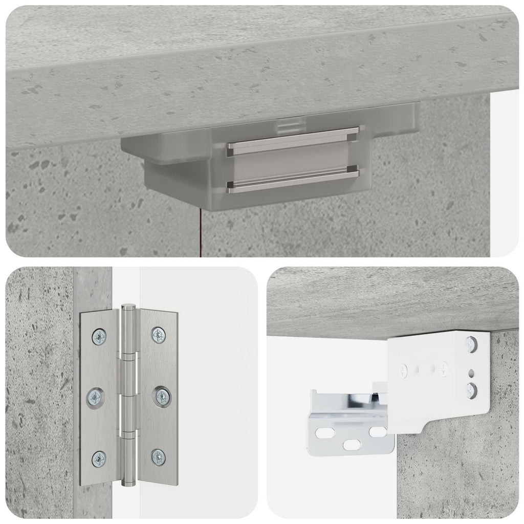 Darttavla Skåp ARNHEM Betonggrå 52,5 x 10,5 x 53,5 cm