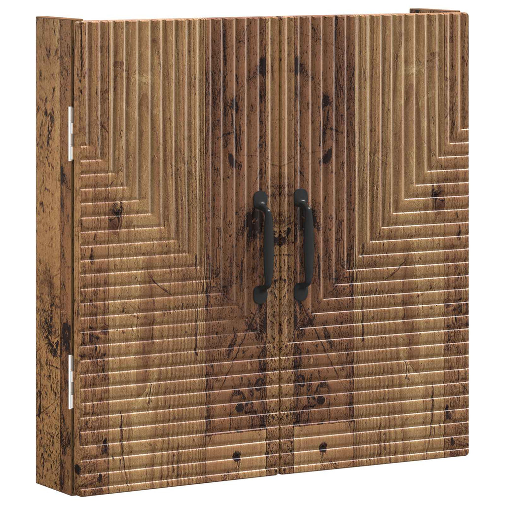 Darttavla Skåp HAARLEM Gammalt trä 52,5 x 10,5 x 53,5 cm