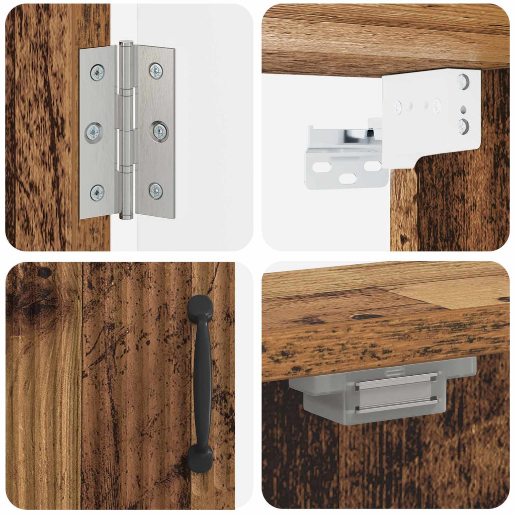 Darttavla Skåp HOORN Gammalt trä 52,5 x 10,5 x 53,5 cm
