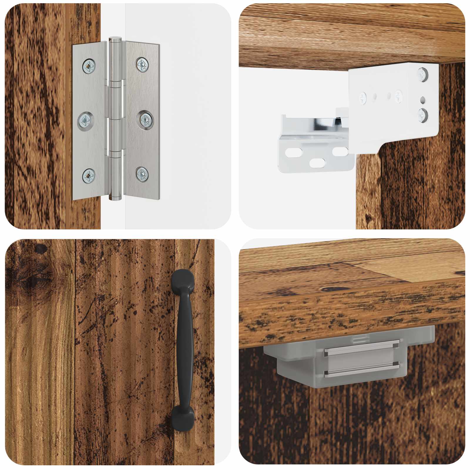 Darttavla Skåp HOORN Gammalt trä 52,5 x 10,5 x 53,5 cm