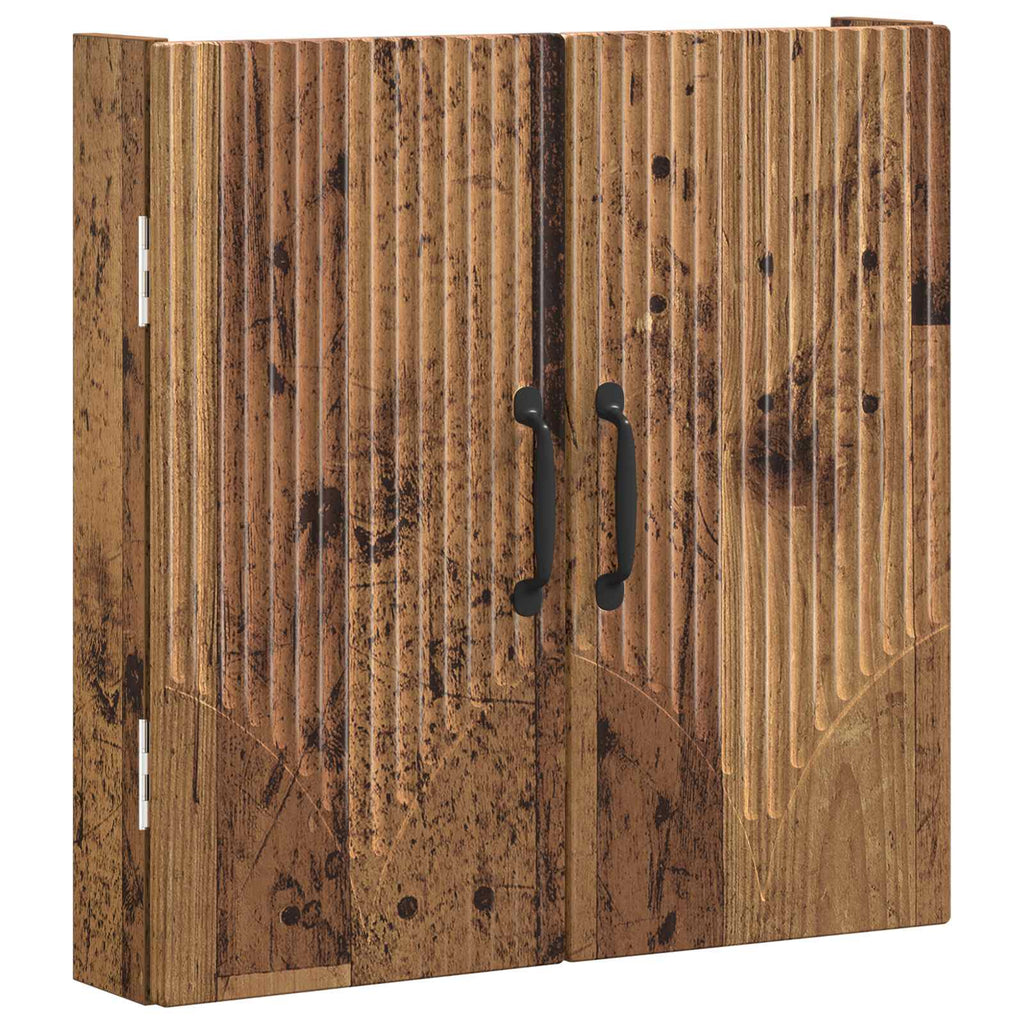 Darttavla Skåp HOORN Gammalt trä 52,5 x 10,5 x 53,5 cm