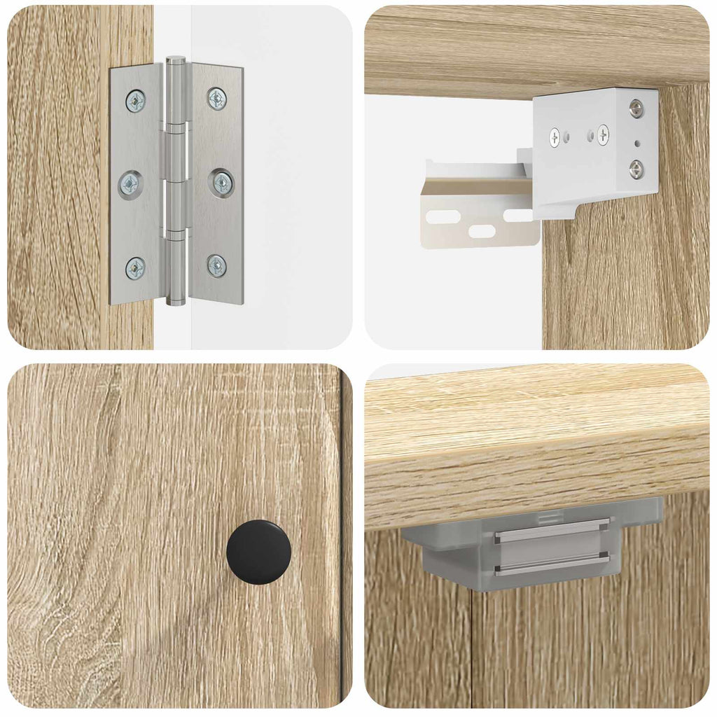 Darttavla Skåp BREDA Sonoma-ek 52,5 x 10,5 x 53,5 cm