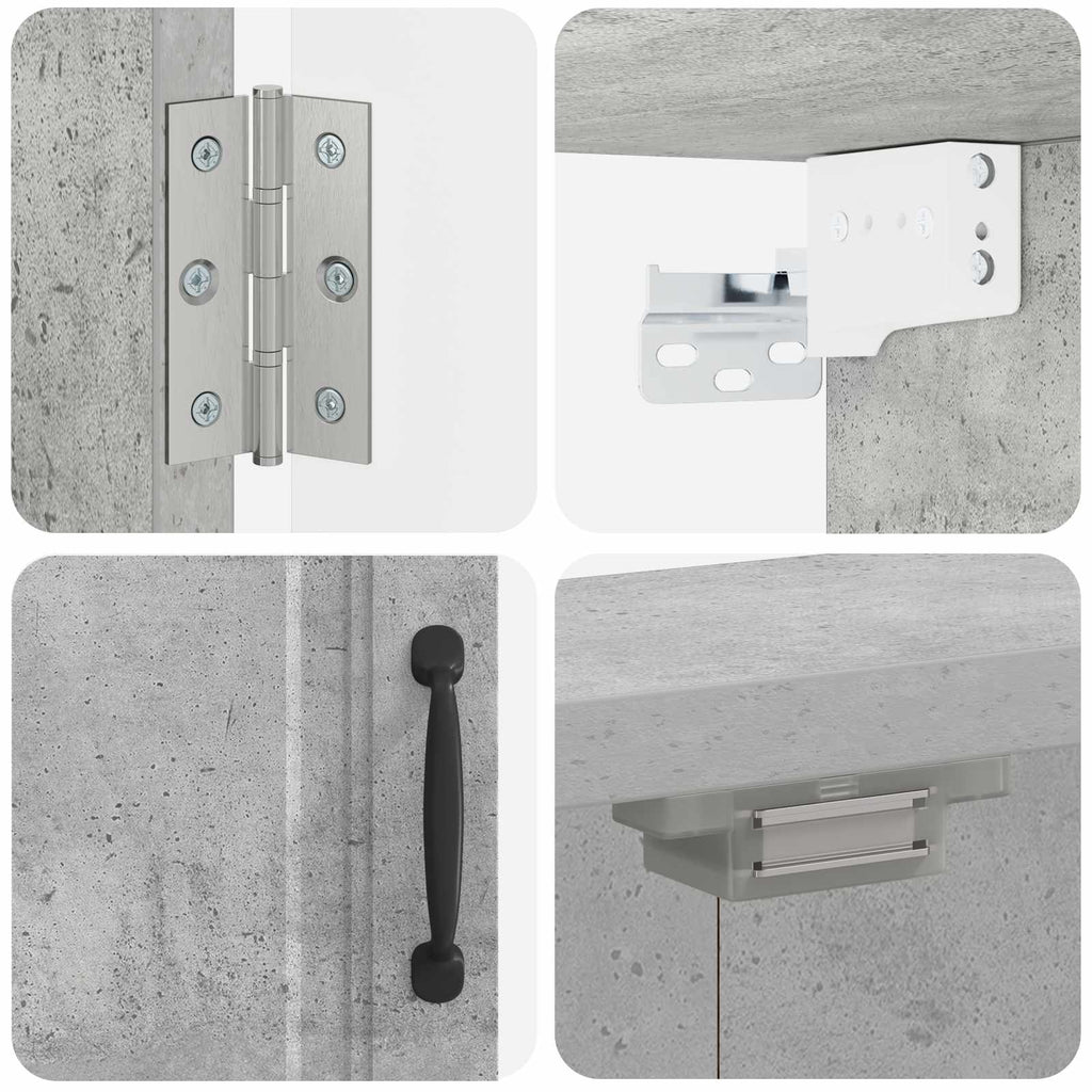 Darttavla Skåp UTRECHT Betonggrå 52,5 x 10,5 x 53,5 cm